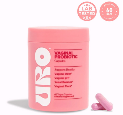 URO Vaginal Probiotic Capsules for Healthy Odor & pH