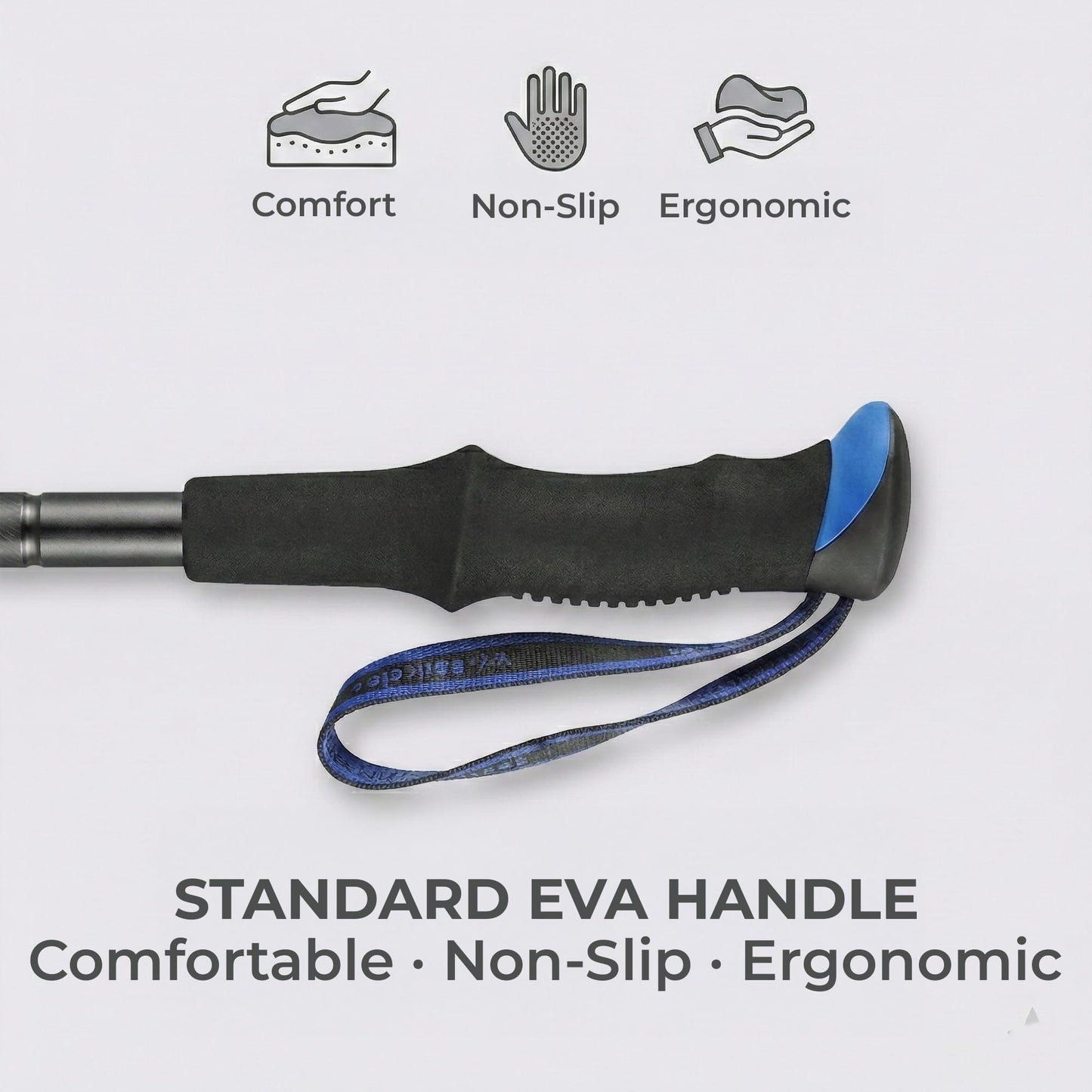 FENEIX 8-Section Collapsible Aluminum Hiking Stick - EVA Handle - product image 3