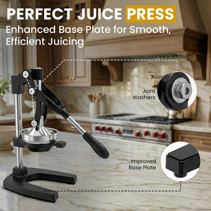 FENEIX Heavy-Duty Cast Iron Manual Citrus Juicer - Black - product image 4