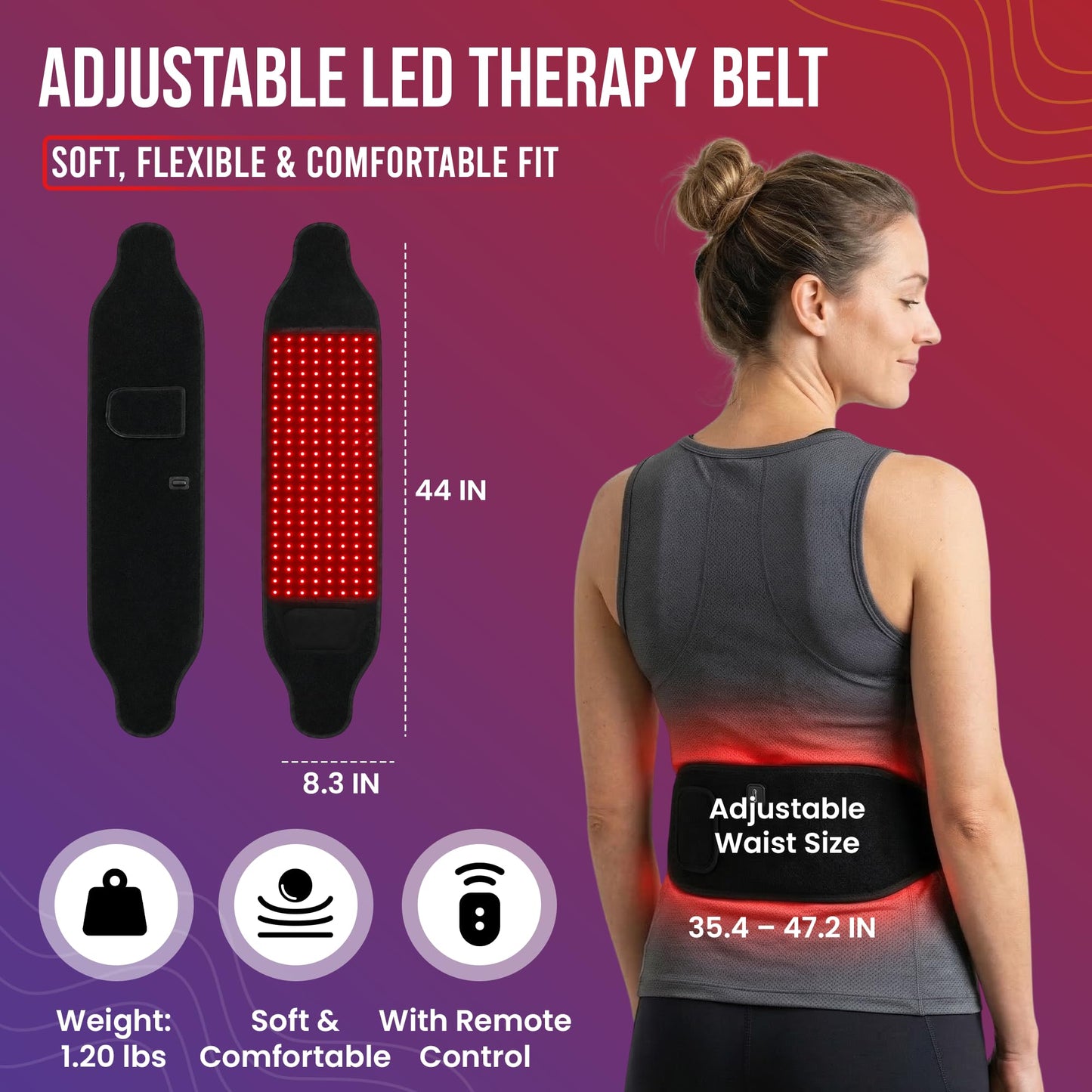 FENEIX Red Light Therapy Belt for Body - 660nm/850nm - product image 2