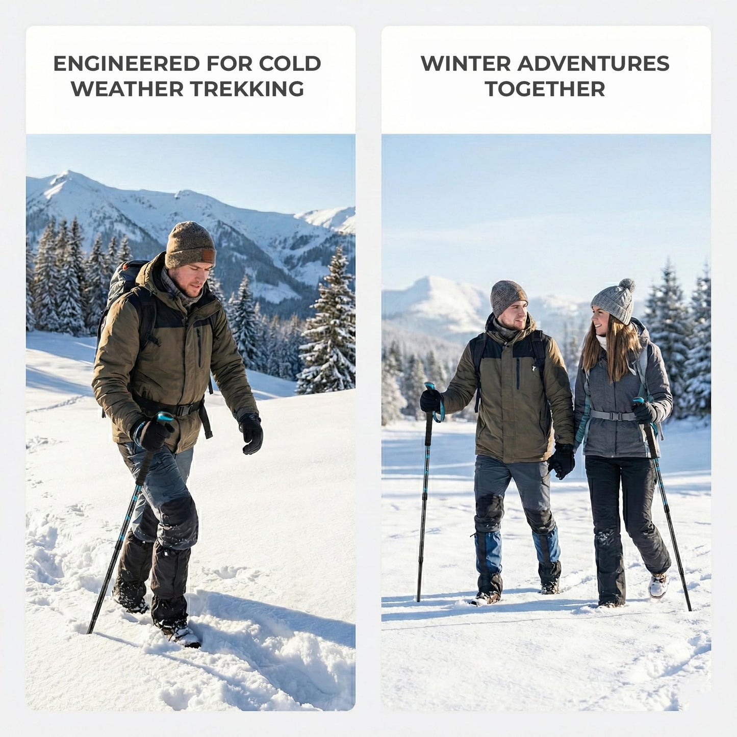 FENEIX 8-Section Collapsible Aluminum Hiking Stick - EVA Handle - product image 8